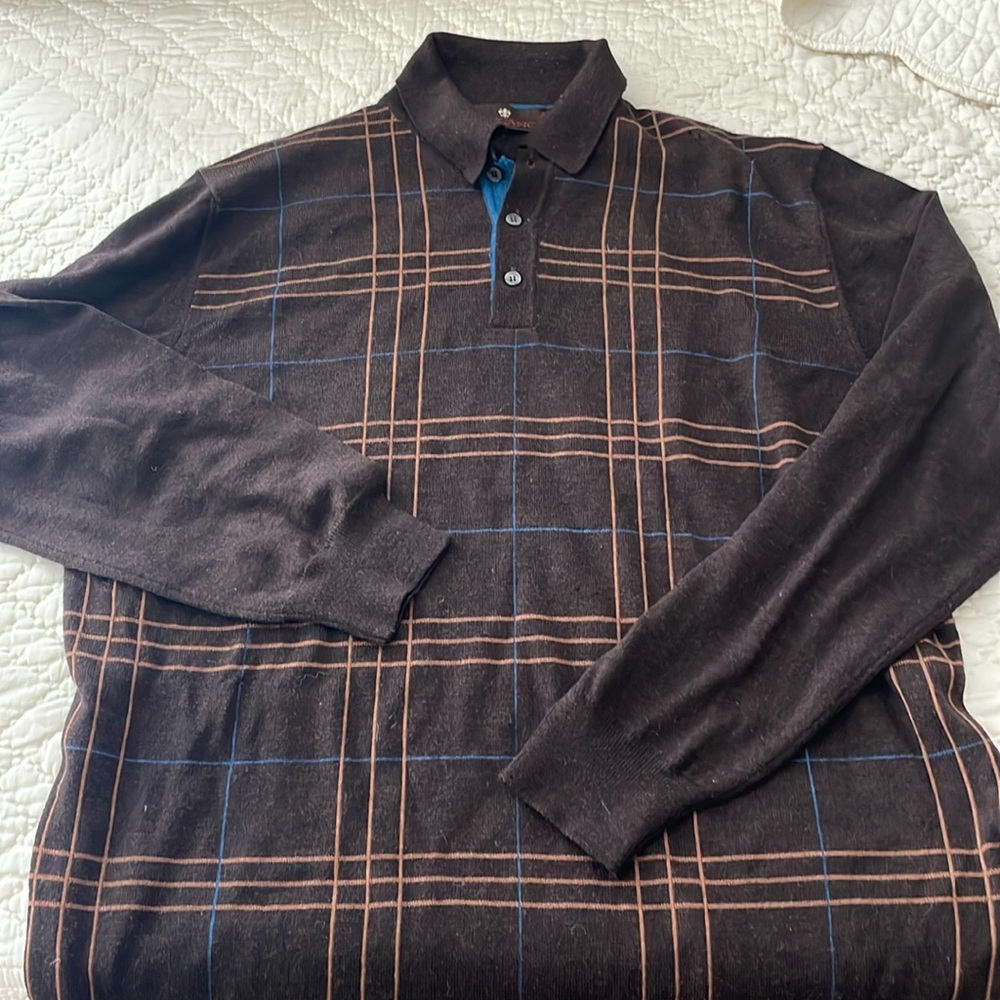 Designer wool sweater size L